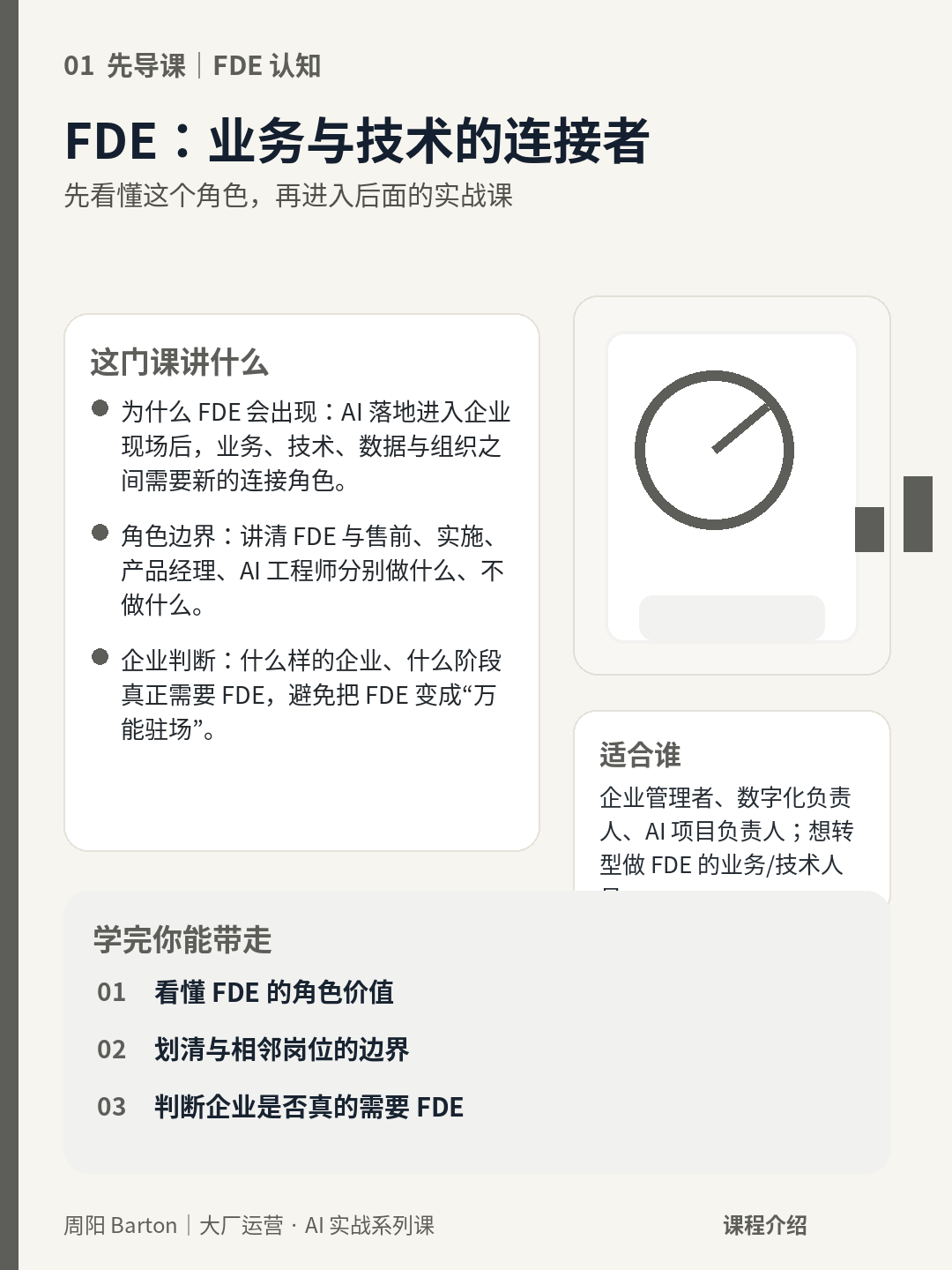 课程:FDE 业务与技术的连接者