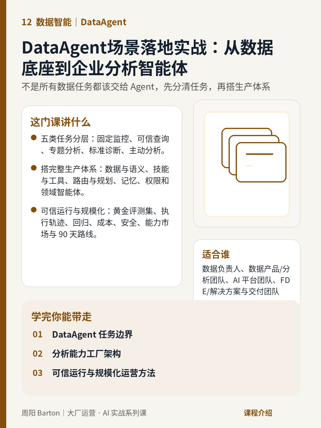 DataAgent场景落地实战:从数据底座到企业分析智能体